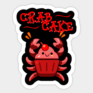 cupcake crabcake Sticker